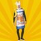 Cheezy Cheese Spray Can Costume Funny Food Head-In Tunic Halloween Party Outfit